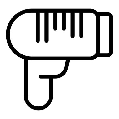 Lazer termometre termal simgesi, dış hat biçimi