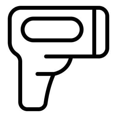 Lazer termometre tarayıcı simgesi, özet biçimi