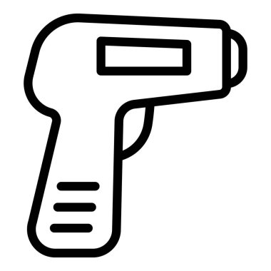 Lazer termometre görüntü simgesi, dış hat biçimi