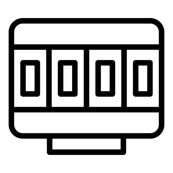 Taximeter Reise-Ikone, Umrissstil — Stockvektor