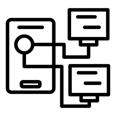 Akıllı ofis ağı simgesi, özet biçimi