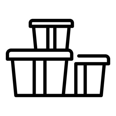 Akıllı ofis kutuları simgesi, özet biçimi