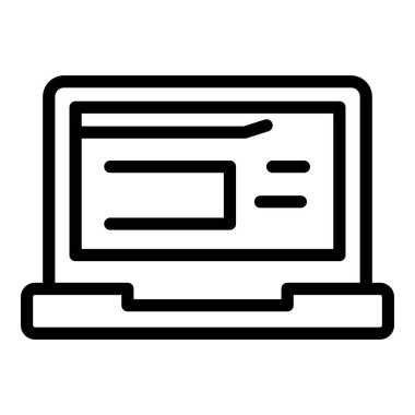 Akıllı ofis dizüstü bilgisayar simgesi, özet biçimi