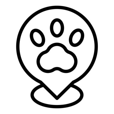 Veterinerlik kliniği konumu simgesi, özet biçimi