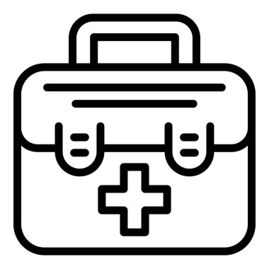 Veterinerlik kliniği ilk yardım simgesi, taslak biçimi