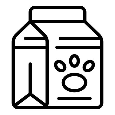 Köpek maması paket simgesi, taslak biçimi