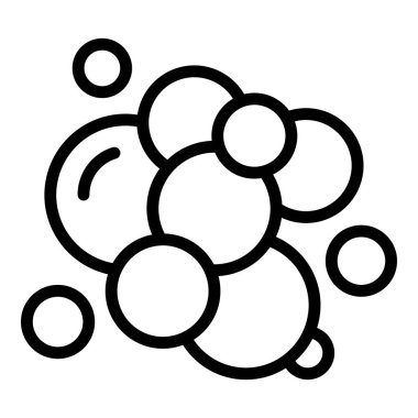 Saç şampuanı köpük simgesi, özet tarzı