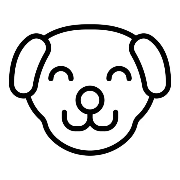 Icono de perro de clínica veterinaria, estilo de esquema — Vector de stock