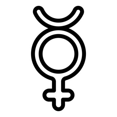 Cinsiyet kimliği hetero simgesi, özet biçimi