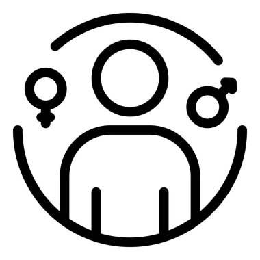 Cinsiyet özgürlüğü simgesi, özet biçimi