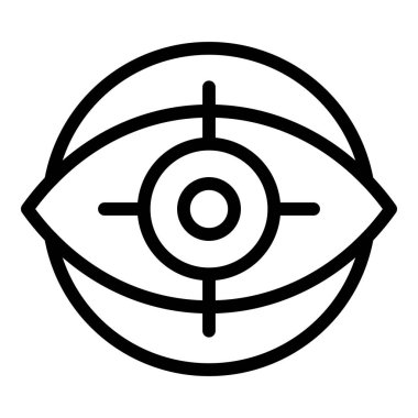 Göz arama motoru simgesi, özet biçimi