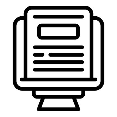 Belge arama motoru simgesi, özet biçimi