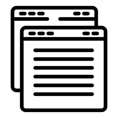 Web sörfü arama motoru simgesi, özet biçimi