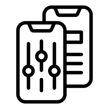 Akıllı telefon arama motoru simgesi, özet biçimi