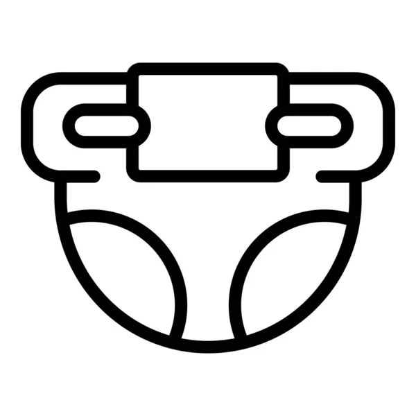Icona per pannolini, stile contorno — Vettoriale Stock