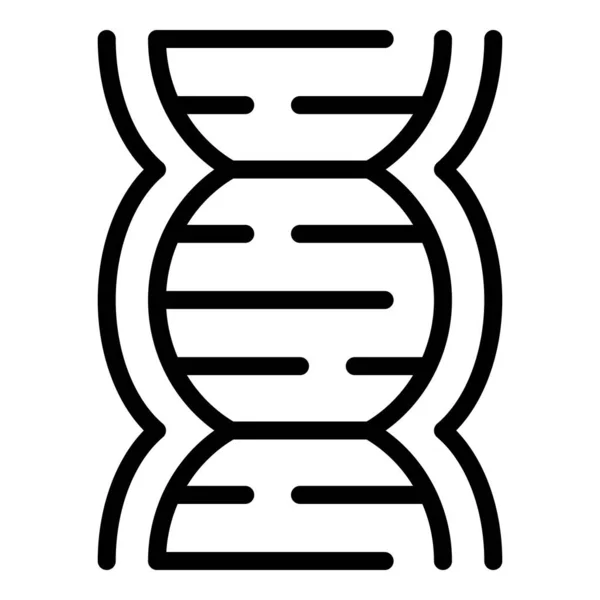 Εικονίδιο DNA, στυλ περιγράμματος — Διανυσματικό Αρχείο