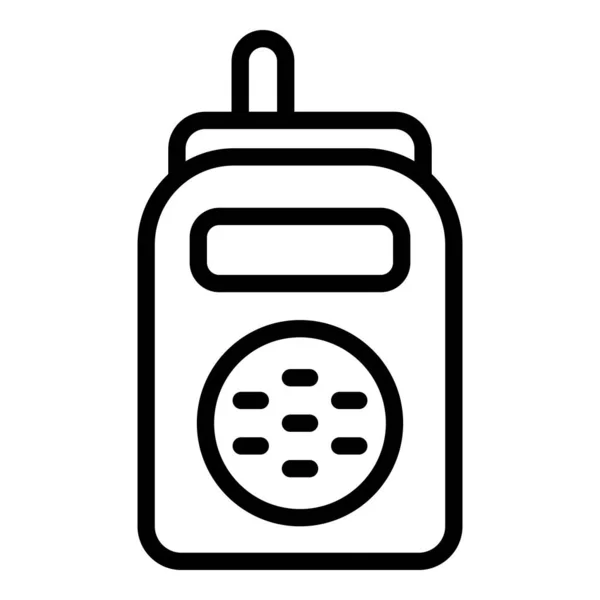 Bebé walkie talkie icono, estilo de esquema — Archivo Imágenes Vectoriales