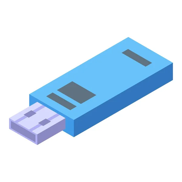 Usb flash icon isometric vector. Usb flash drive — Wektor stockowy