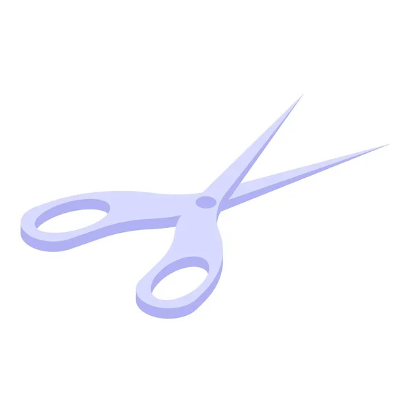 Sewing scissors icon isometric vector. Sew thread scissors —  Vetores de Stock