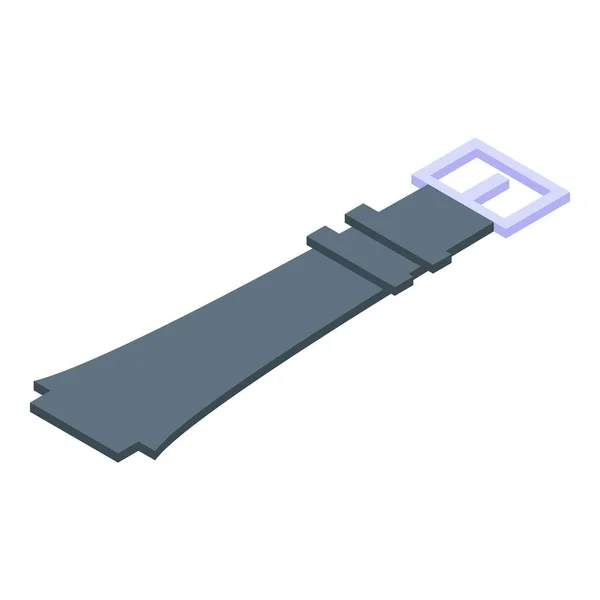 Watch belt icon isometric vector. Wrist clock band. — Stock vektor