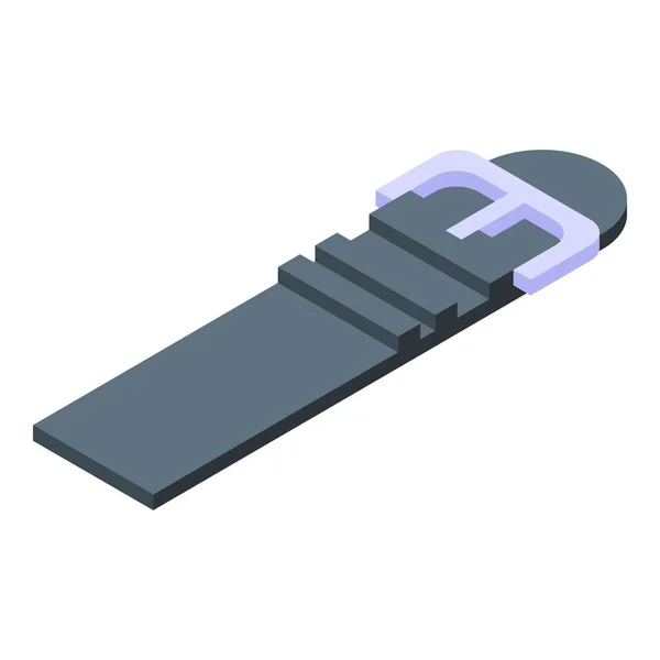 Rubber strap icon isometric vector. For watch, wristwatch — Vetor de Stock