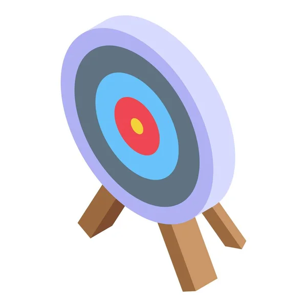 Archer target icon isometric vector. Arrow accuracy shot board — Stockvector