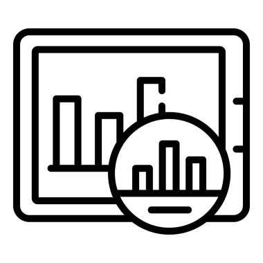 Dar pazar tableti grafik simgesi, özet biçimi