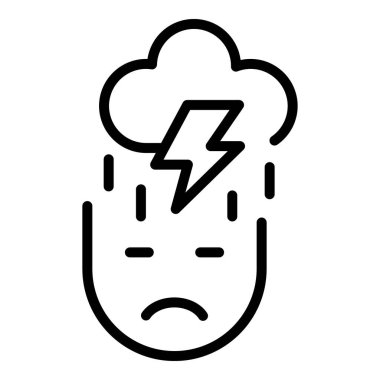 Narsisizm fırtına simgesi, taslak biçimi