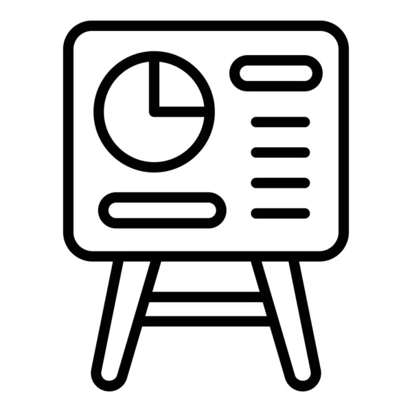 Late work banner icon, outline style — Stockvector
