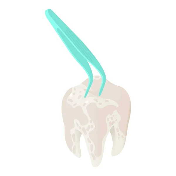 Icône de traitement dentaire vecteur isométrique. Instrument dentaire. — Image vectorielle
