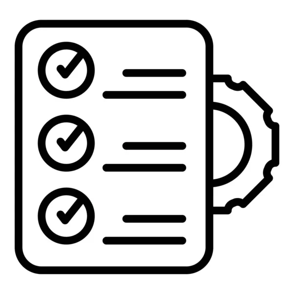 Regulated products control icon, outline style — Wektor stockowy