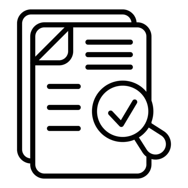 Regulated products search icon, outline style — Stockvector