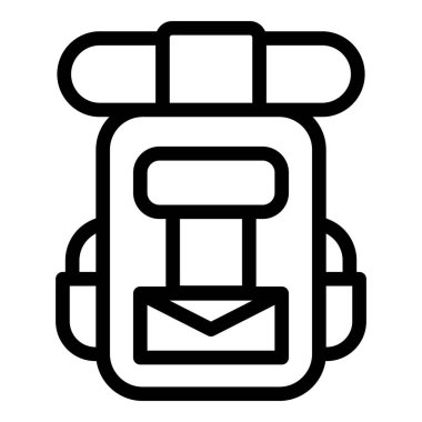 Keşif sırt çantası simgesi, özet biçimi