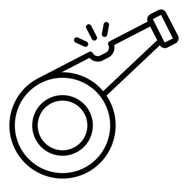 Kamp alanı ıslık simgesi, özet biçimi