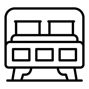 Temiz yatak odası simgesi, taslak biçimi