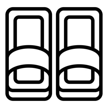 Ev terlikleri ayak simgesi, taslak biçimi