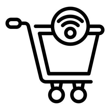 Wi-Fi araba simgesi pazarlama, taslak biçimi