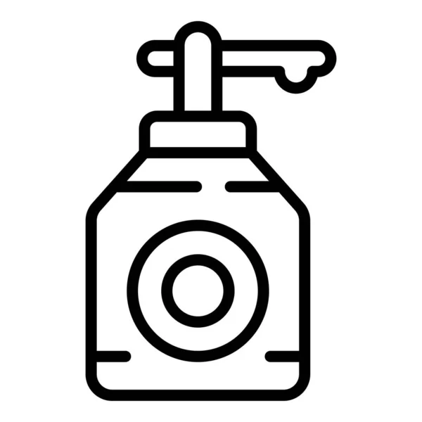 Soap dispenser icon, outline style — Stock Vector
