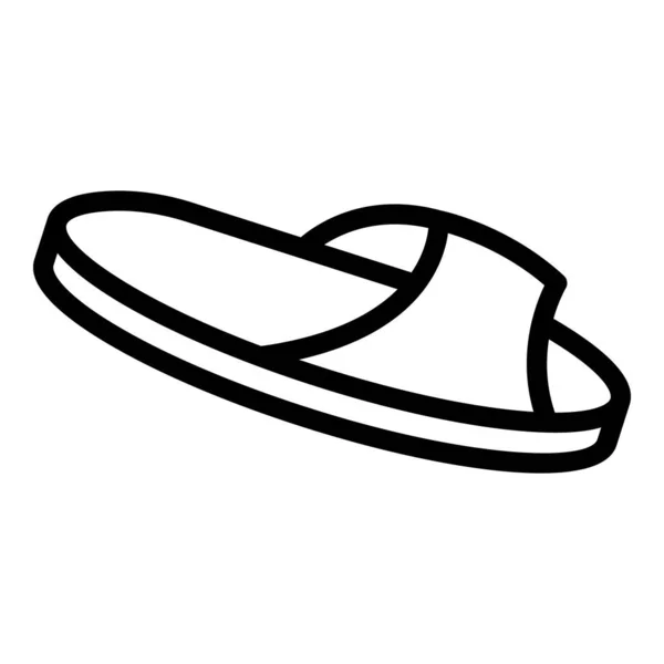 Home slippers comfort icon, outline style — Stock Vector