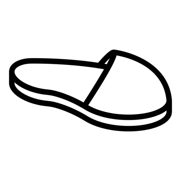 Accueil pantoufles icône enfants, style contour — Image vectorielle