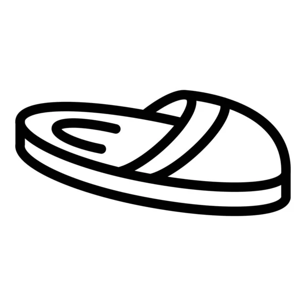 Home slippers comfortable icon, outline style —  Vetores de Stock