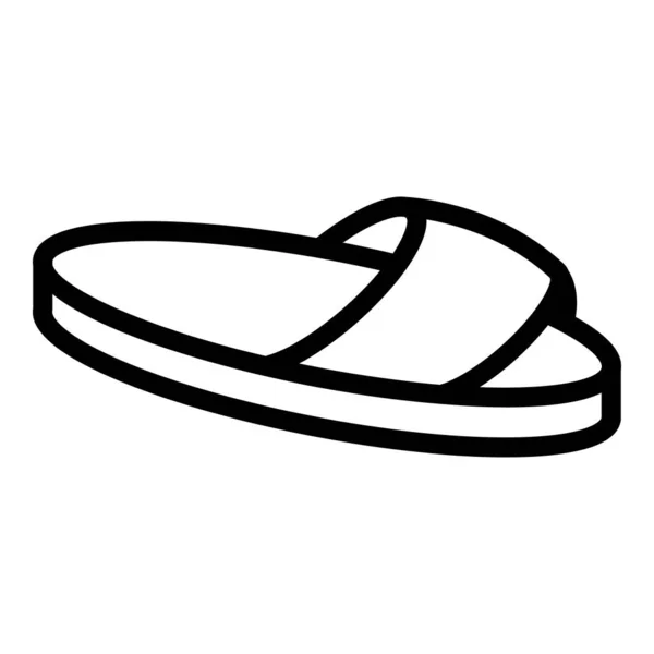 Home slippers winter icon, outline style — Stock Vector