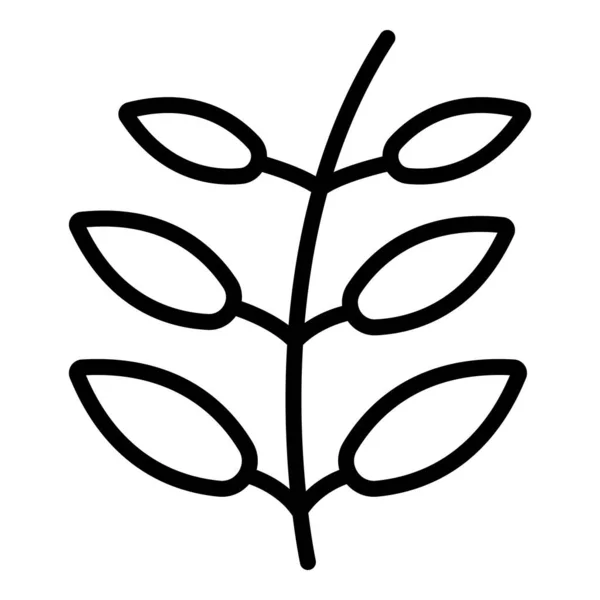 Lentil plant icon, outline style — Stock Vector