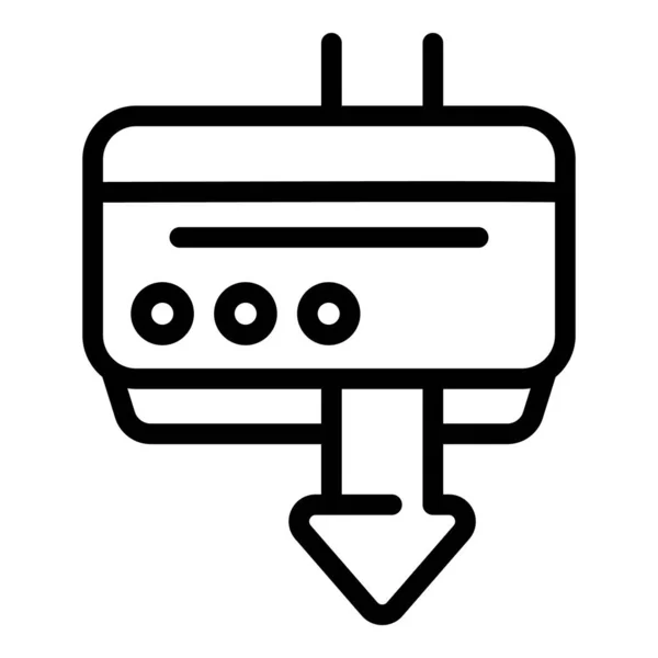 Reparatur Klimaanlage Pumpe Symbol, Umriss Stil — Stockvektor