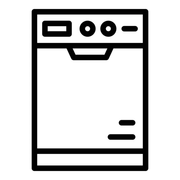 Repair dishwasher box icon, outline style — Stock vektor