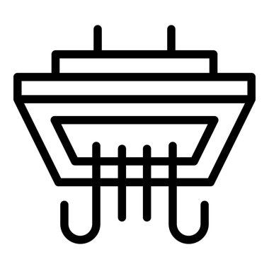 Duş başlığı sprey simgesi, taslak biçimi