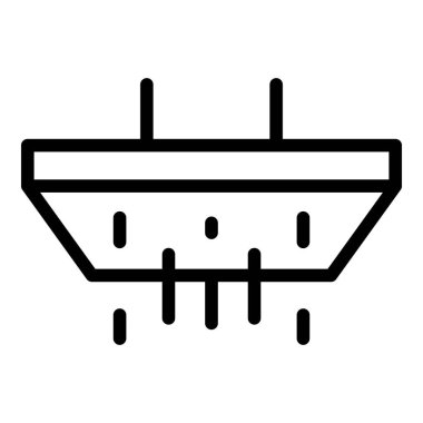 Duş başlığı yıkama simgesi, taslak biçimi