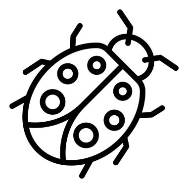 Uğur kuşu yaban hayatı ikonu, özet tarzı