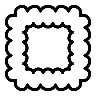 Ravioli mutfak ikonu, taslak biçimi