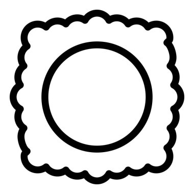 Ravioli menü simgesi, özet biçimi